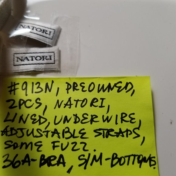 #913N Natori 2 pcs Set: 36A bra and S/M panties. - Picture 6 of 16